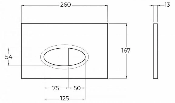 Кнопка смыва BelBagno BB050 BB052BL белая глянцевая_1