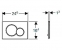 Клавиша смыва Geberit Sigma01 черный глянец_1