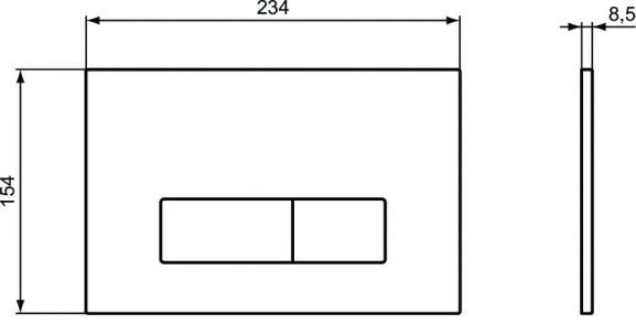 Клавиша смыва Ideal Standard Oleas R0122AC белая