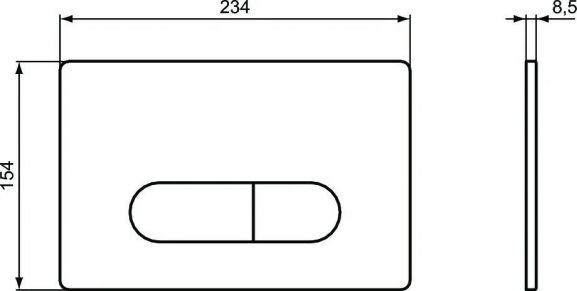 Клавиша смыва Ideal Standard Oleas R0117AC белая