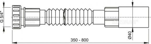Гибкое соединение AlcaPlast A73