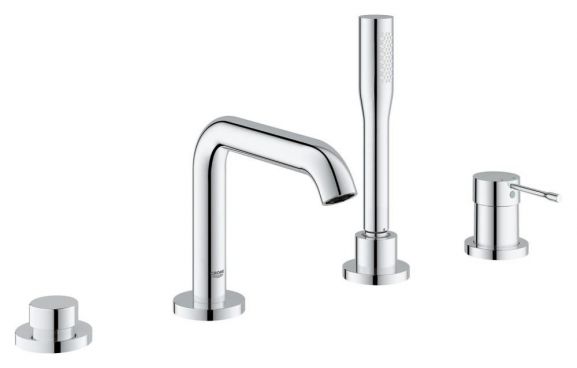 Смеситель на борт ванны Grohe Essence+ 19578001 на 4 отверстия