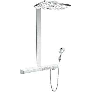 Душевая стойка Hansgrohe Rainmaker Select 460 с верхним душем и термостатом с функцией EcoSmart