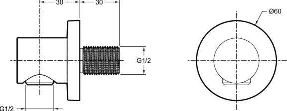 Шланговое подключение Jacob Delafon Modulo