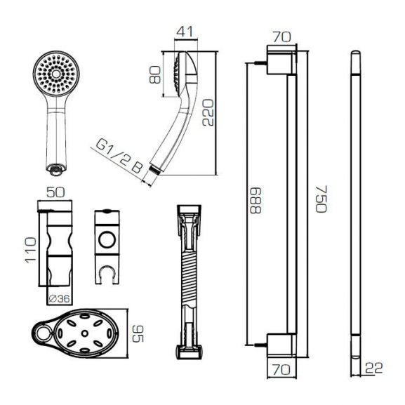 Душевая стойка Bravat Eco D152CP