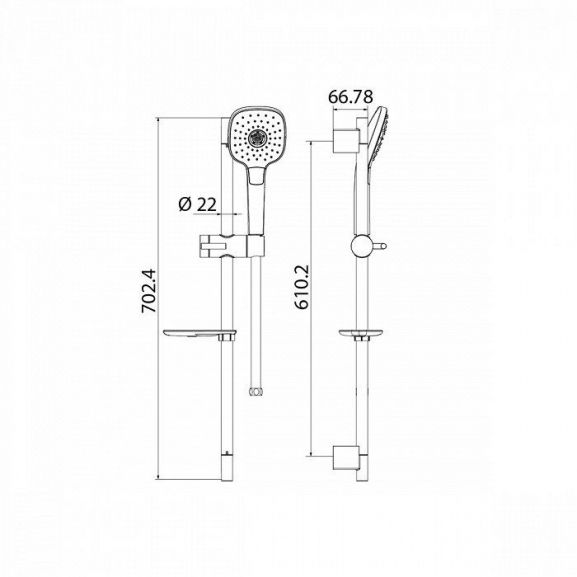 Душевая стойка Iddis Sena SEN3F70i16