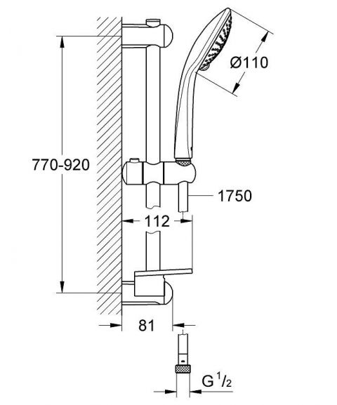 Душевая стойка Grohe Euphoria Champagne 27227001 90