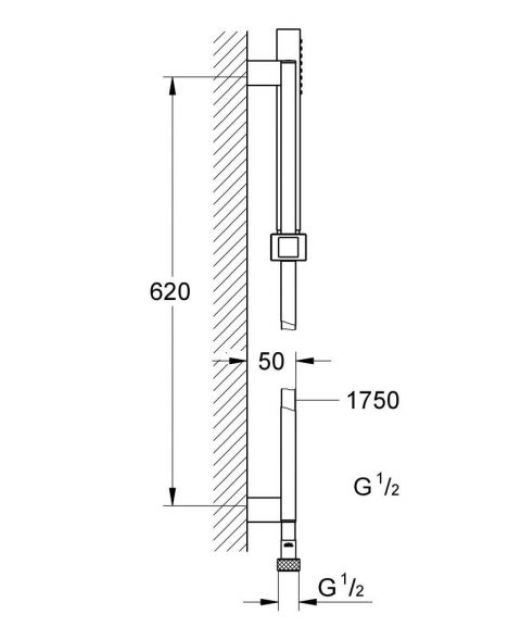 Душевая стойка Grohe Euphoria Cube 27936000 60