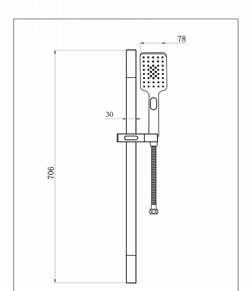 Душевая стойка Bravat Source D170BW-ENG черный_1