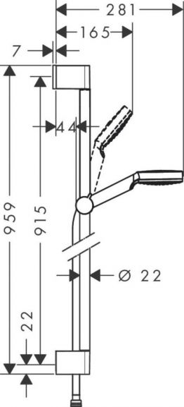 Душевая стойка Hansgrohe Crometta 26537400