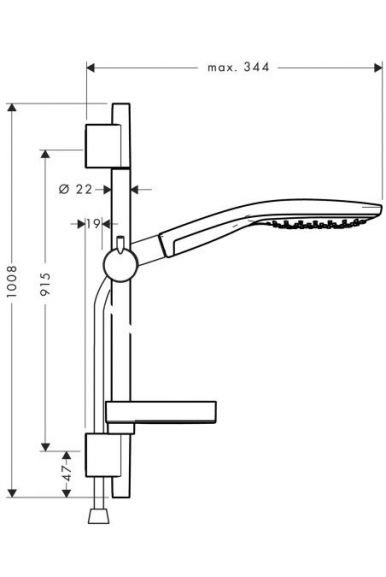 Душевая стойка Hansgrohe Raindance Select S 150 27803400