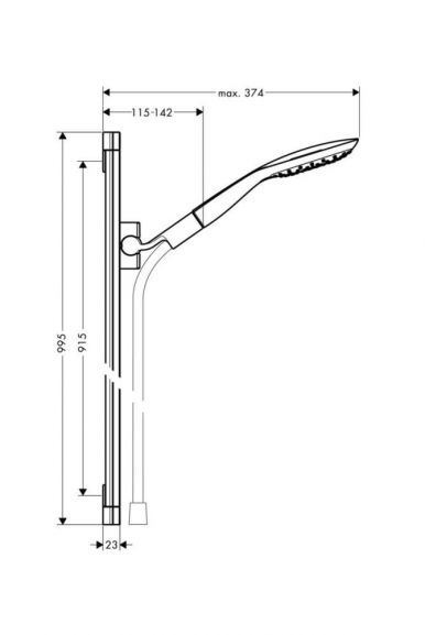 Душевая стойка Hansgrohe PuraVida 27853000