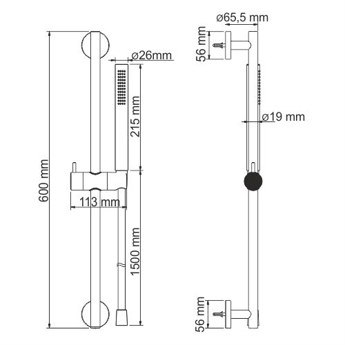 Душевая стойка WasserKRAFT A142