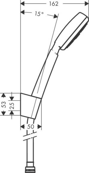 Душевая лейка Hansgrohe Crometta 26665400 с держателем и шлангом