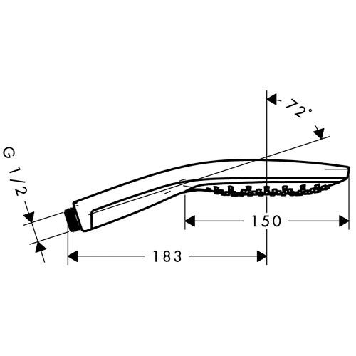 Душевая лейка Hansgrohe Raindance Select S 150 2858740