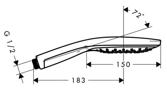 Душевая лейка Hansgrohe Raindance Select S 150 28587000