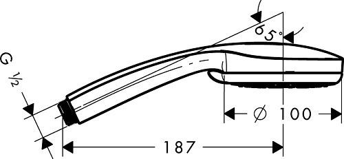 Душевая лейка Hansgrohe Croma 100 Multi 28536000