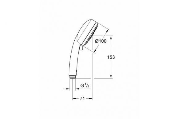 Душевая лейка Grohe New Tempesta Cosmopolitan 27573002 4 режима