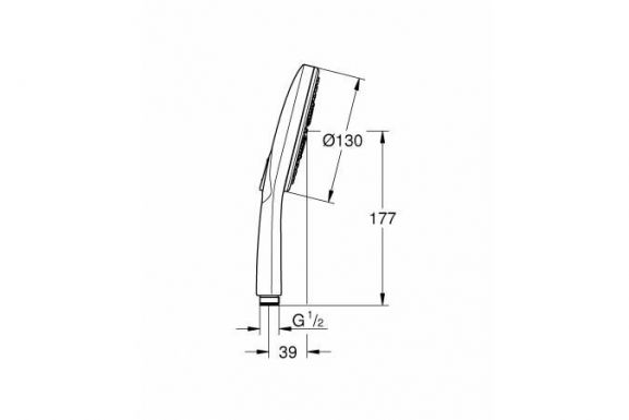 Душевая лейка Grohe Rainshower 26544LS0 3 режима