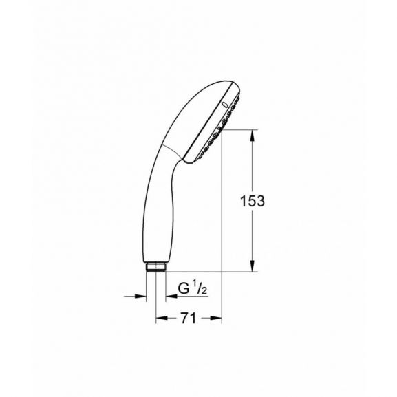 Душевая лейка Grohe Tempesta 100мм 3 режима