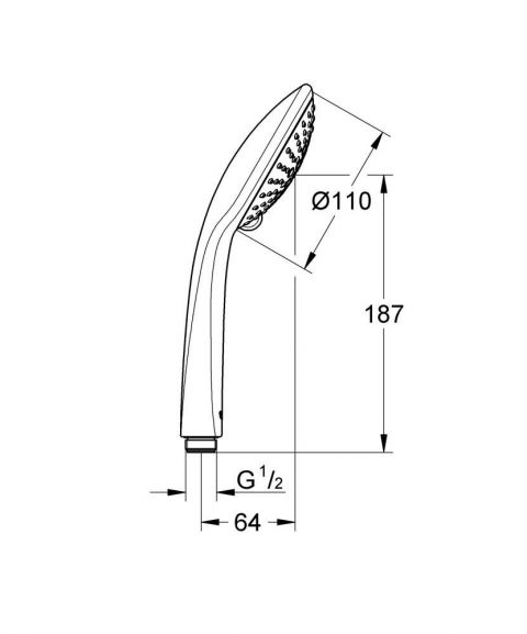 Душевая лейка Grohe Euphoria Champagne 27222000 3 режима