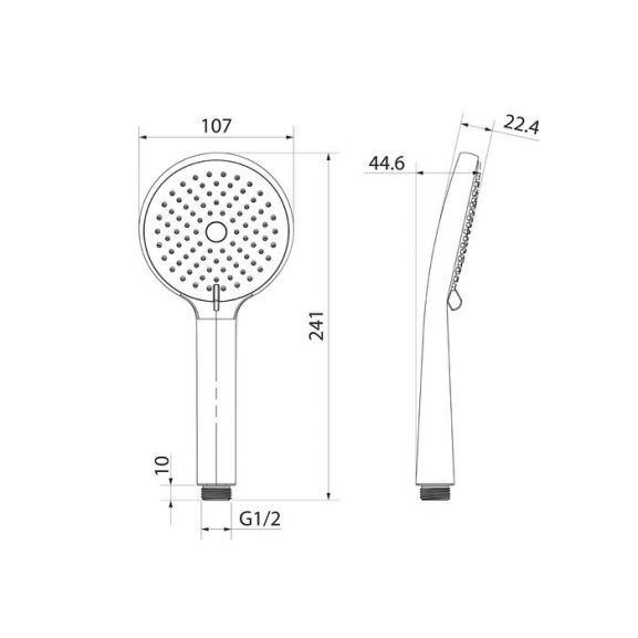 Душевая лейка Iddis Ray RAY3F0Ci18