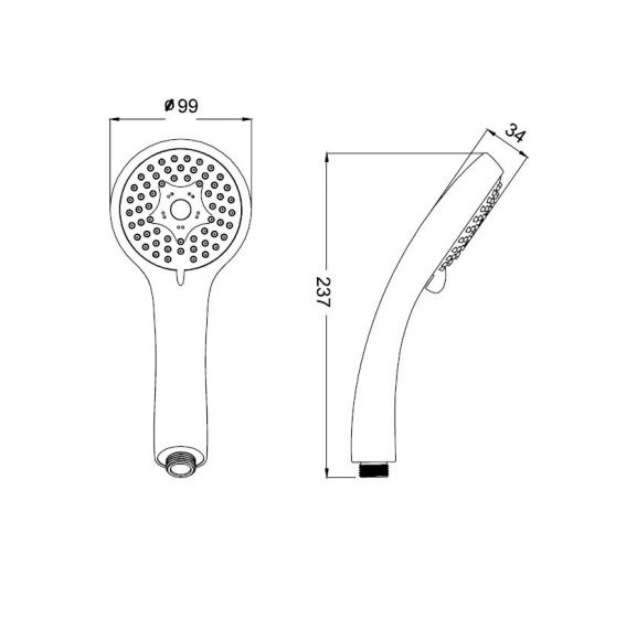 Душевая лейка Iddis Optima Home 3F A11631