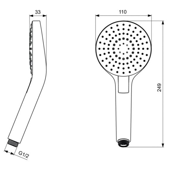 Душевая лейка Ideal Standard IdealRain B2231AA