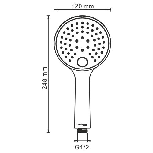 Душевая лейка WasserKRAFT A207