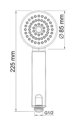 Душевая лейка WasserKRAFT A034