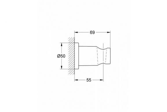 Держатель для душевой лейки Grohe Rainshower 27074GN0