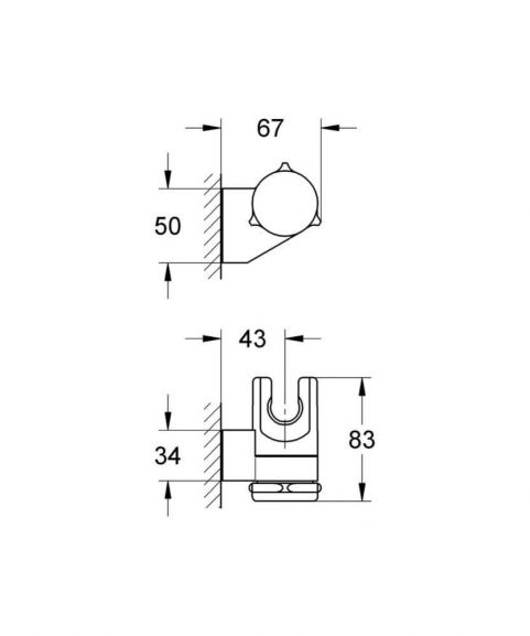 Держатель для душевой лейки Grohe Relexa 28623000