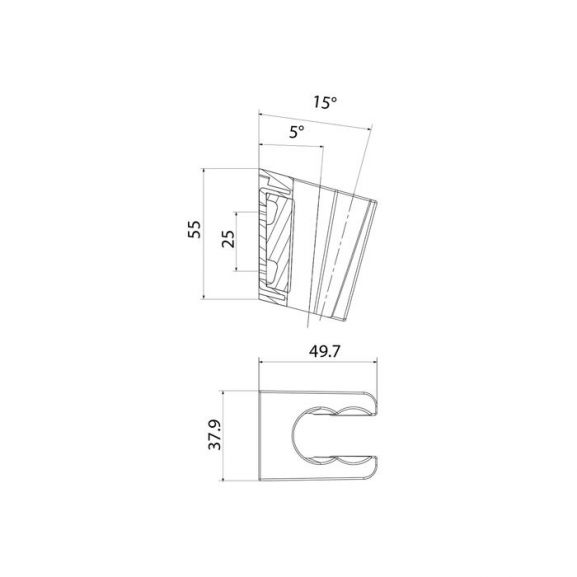 Держатель для душевой лейки Iddis Optima Home 080WL00i53