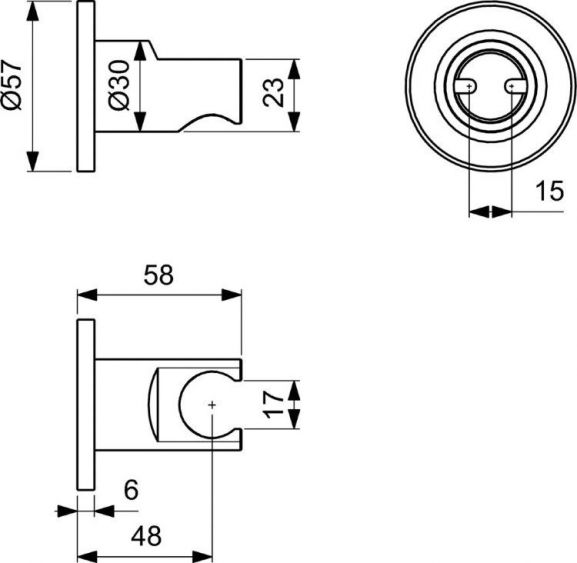 Держатель для душевой лейки Ideal Standard Idealrain BC806XG