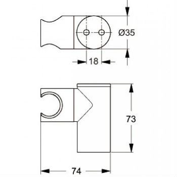 Держатель для душевой лейки Ideal Standard Idealrain Pro B9847AA