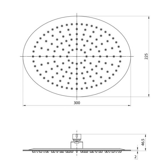 Верхний душ Lemark LM9484S 30*22,5