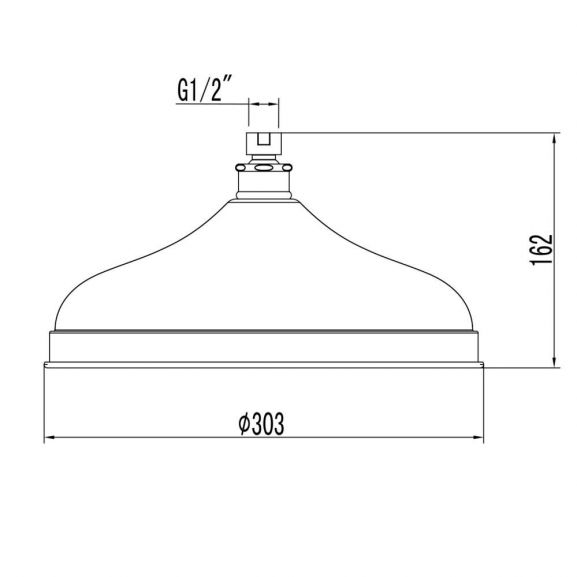 Верхний душ Lemark LM9830C 30,3см