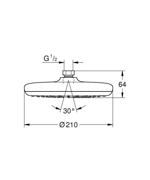 Верхний душ Grohe Tempesta 26408000 210