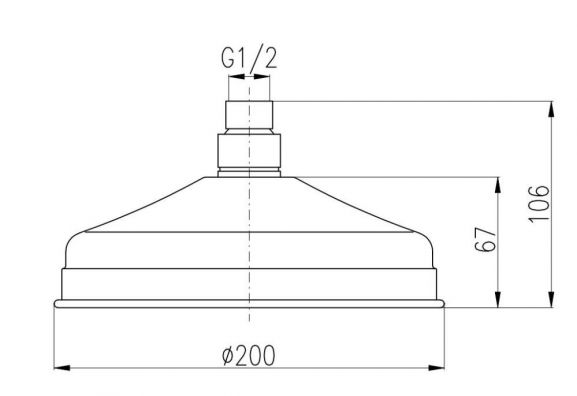 Верхний душ Rav Slezak KS0020CMAT