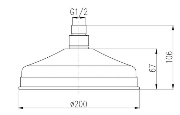 Верхний душ Rav Slezak KS0020SM