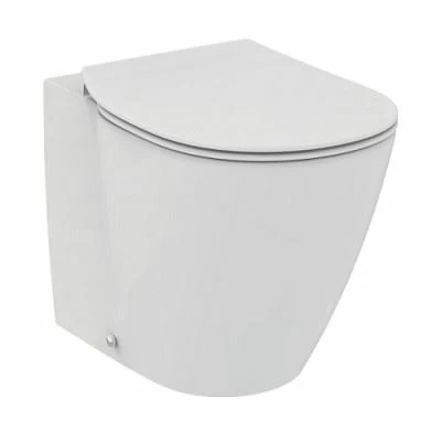 Приставной унитаз Ideal Standard Connect Aquablade 36,5*55 безободковый с крышкой-сиденьем микролифт Slim_0