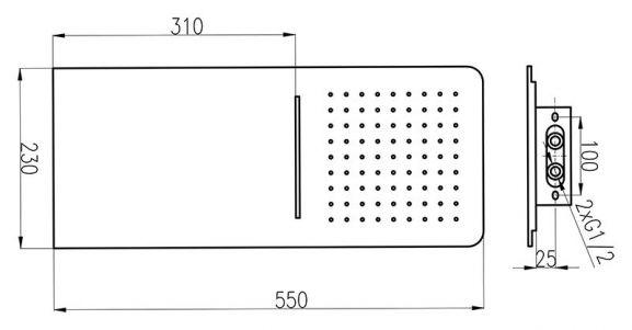 Верхний душ Rav Slezak KS0010