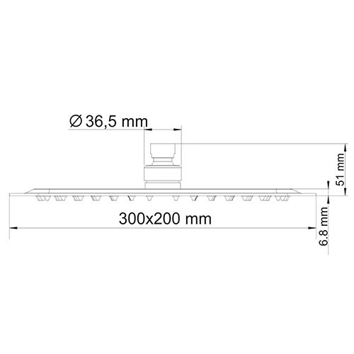 Верхний душ WasserKRAFT A069