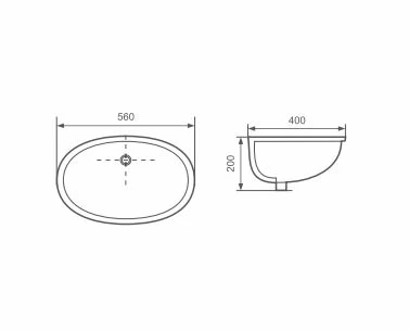 Встраиваемая раковина Aquatek AQ8091-00 56*40_1