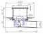 Душевой трап AZARIO DN50 12,2х12,2см, пластиковый, горизонтальный слив, универсальный, решетка из нержавеющей стали_1