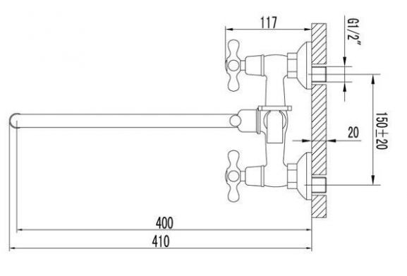 Смеситель Lemark Standard LM2151C универсальный