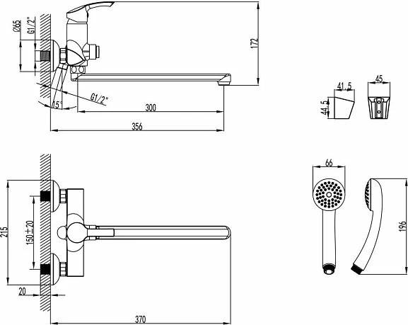 Смеситель Lemark Plus Strike LM1157C универсальный_1