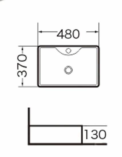 Накладная раковина Grossman GR-3017 48*37 (приобретается в комплекте с тумбой Grossman)_1